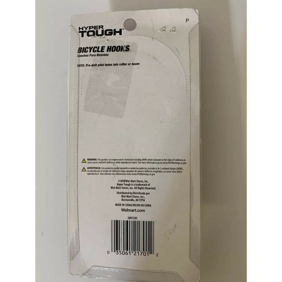 New 6 Hyper Tough Vinyl Coated Screw In Ceiling Wall‎ Bicycle Hooks Hangers - Picture 4 of 4